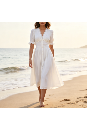 Reformation New Ketra Dress White